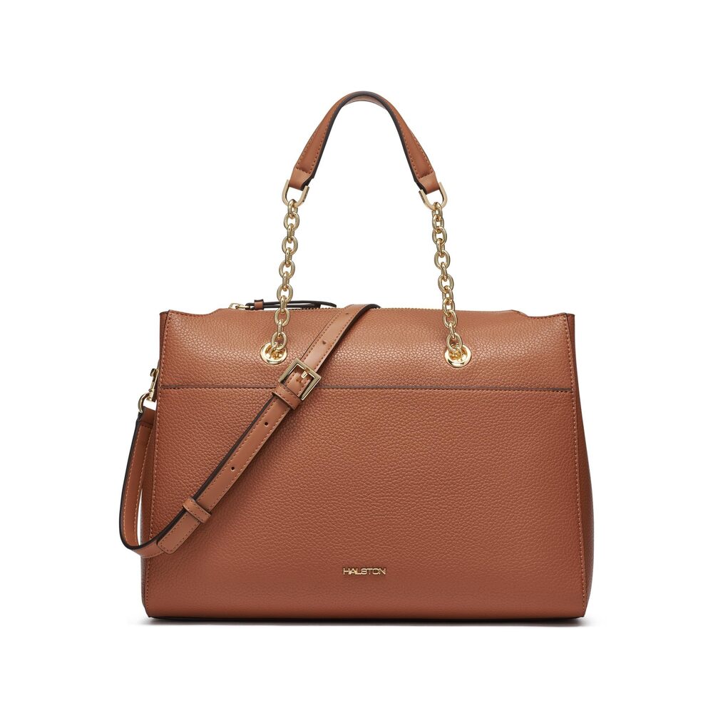 9250 H Handbags Satchel, Oak, One Size
